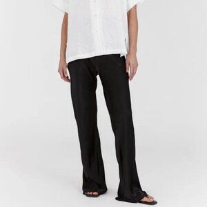 DISSH 〰️ Simone Satin Bias Pant in Black